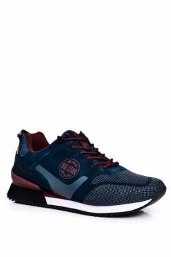 Obuwie Sportowe Męskie>Big Star Shoes Sportowe Męskie Buty Sneakersy Big Star Zielone GG174549