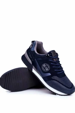 Clearance Big Star Shoes Sportowe Męskie Buty Sneakersy Big Star Granatowe GG174547