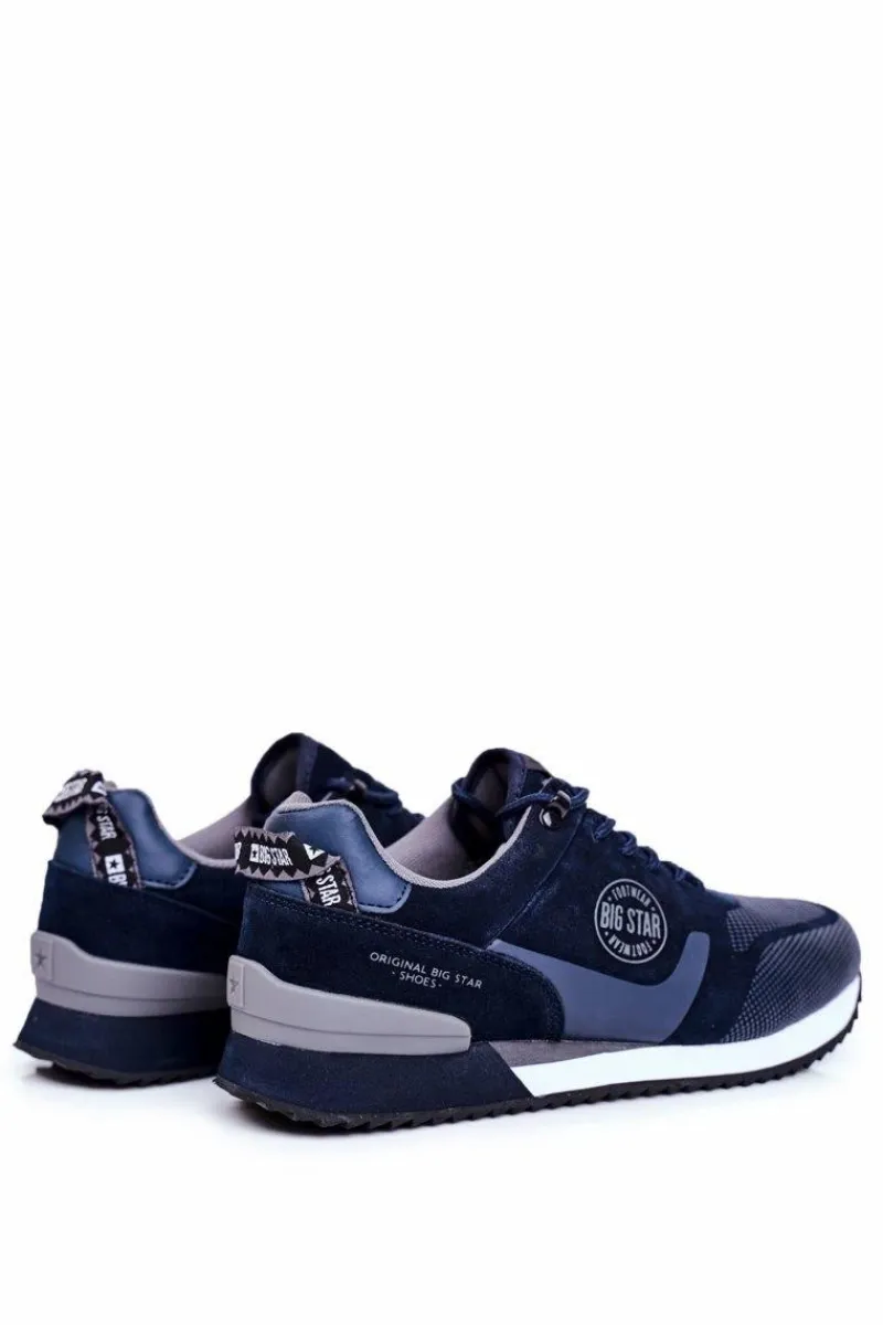 Clearance Big Star Shoes Sportowe Męskie Buty Sneakersy Big Star Granatowe GG174547