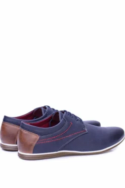 New Sportowe Męskie Granatowe Półbuty Casual Marlabo Męskie Półbuty Casual