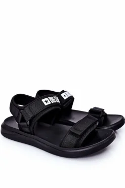 Sandały Męskie>Big Star Shoes Sportowe Męskie Sandały Big Star HH174842 Czarne