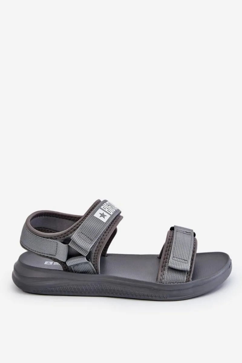 Sandały Męskie|Sandały Big Star>Big Star Shoes Sportowe Męskie Sandały Big Star HH174843 Szare