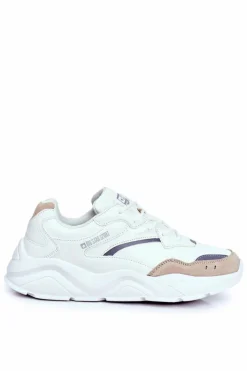 Best Sportowe Obuwie Męskie Big Star Białe GG174573 Męskie Obuwie Sportowe Męskie