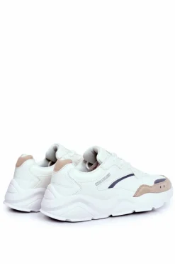 Best Sportowe Obuwie Męskie Big Star Białe GG174573 Męskie Obuwie Sportowe Męskie