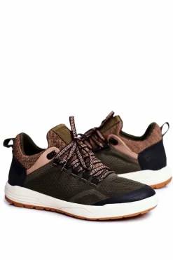 New Big Star Shoes Sportowe Obuwie Męskie Big Star Khaki FF174278