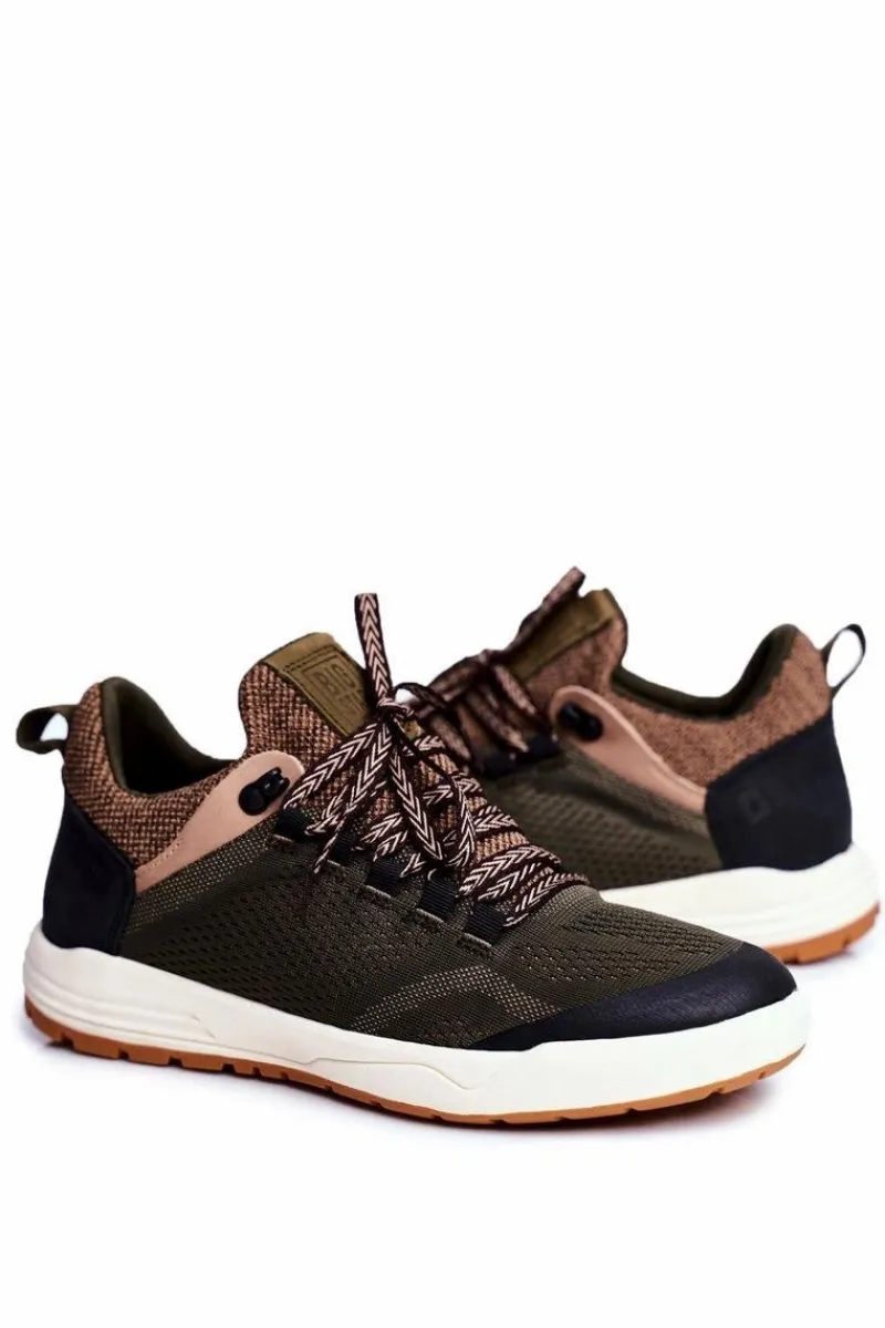 New Big Star Shoes Sportowe Obuwie Męskie Big Star Khaki FF174278