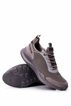 Sportowe Obuwie Męskie Big Star Szare FF174178 Męskie Obuwie Sportowe Męskie