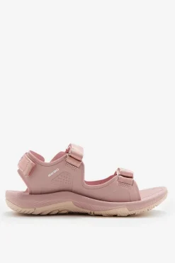 Sandały Płaskie>4F Sportowe Sandały Damskie RSS2SANF057-56S Pudrowy Róż Różowy