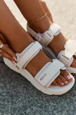 Sandały Big Star|Sandały Płaskie>Big Star Shoes Sportowe Sandały Damskie Na Platformie Big Star RR274A076 Beżowe Beżowy