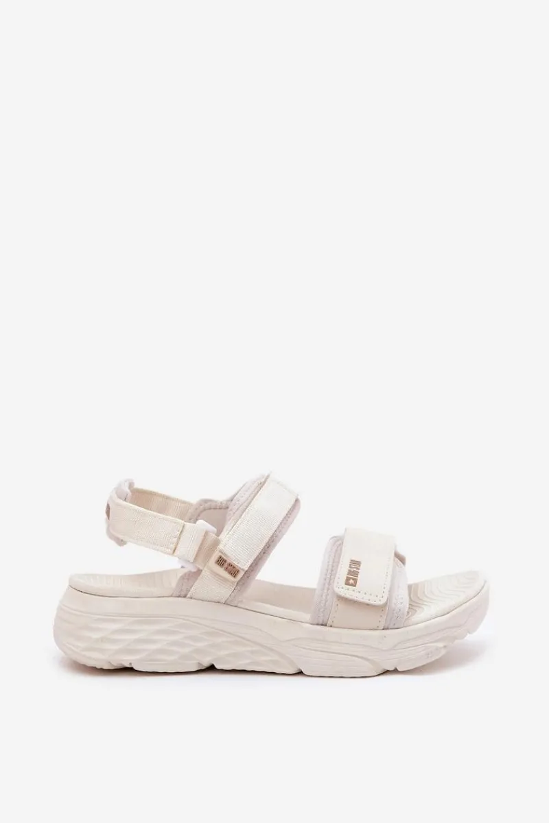 Sandały Big Star|Sandały Płaskie>Big Star Shoes Sportowe Sandały Damskie Na Platformie Big Star RR274A076 Beżowe Beżowy