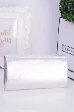 Kopertówki>Boto Srebrna Kopertówka Złoty Łańcuch Zatrzask Kłódka