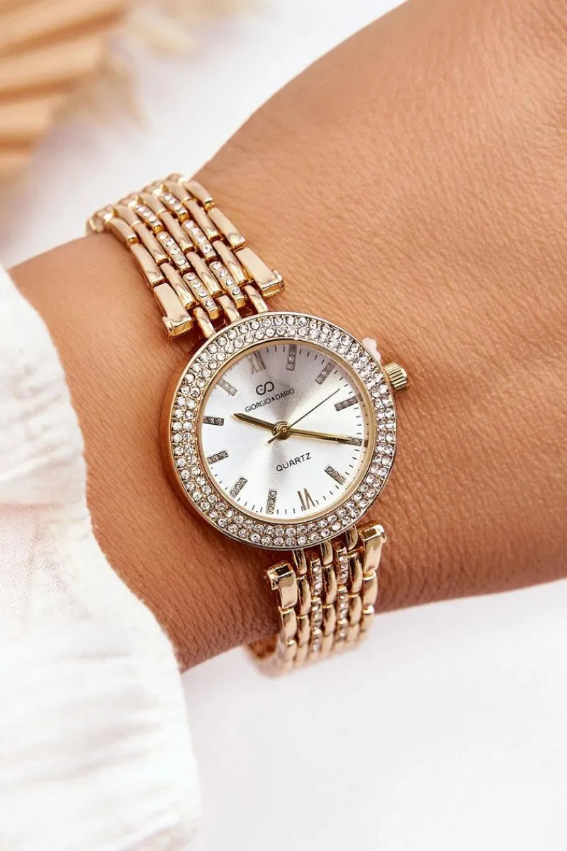 Best Stalowy Damski Zegarek Złoty Zegarki