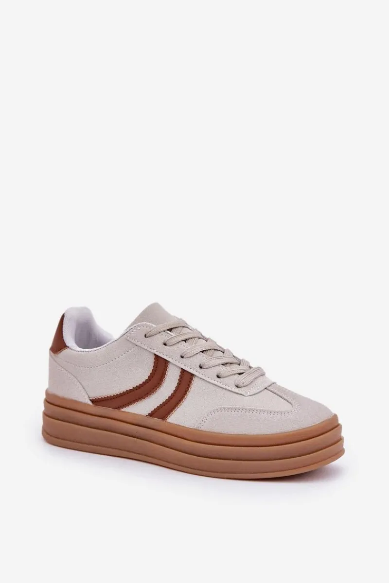 Buty Sportowe Na Platformie|Sneakersy Damskie>Boto Stylowe Sneakersy Na Platformie Szare Doriwa Szary
