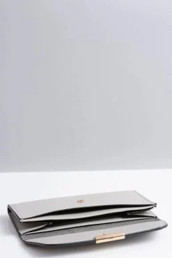 Online Boto Stylowy Duży Szary Portfel Damski