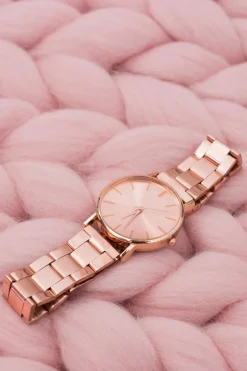 Outlet Boto Stylowy Miedziany Damski Zegarek z Bransoletą