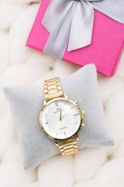 Zegarki>Giorgio&Dario Stylowy Złoty Damski Zegarek z Bransoletą