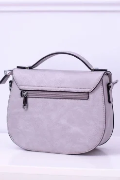 Best Boto Szara Damska Torebka Listonoszka Kuferek