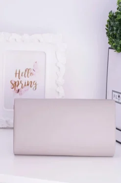 Discount Szara Kopertówka Torebka na Łańcuszku Kopertówki