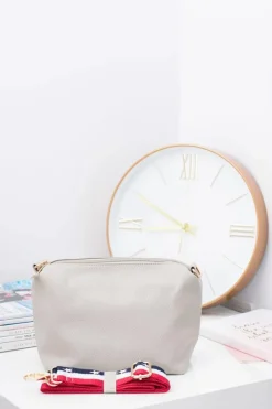 Discount Szara Torebka Damska A4 na Rami Torebki Klasyczne