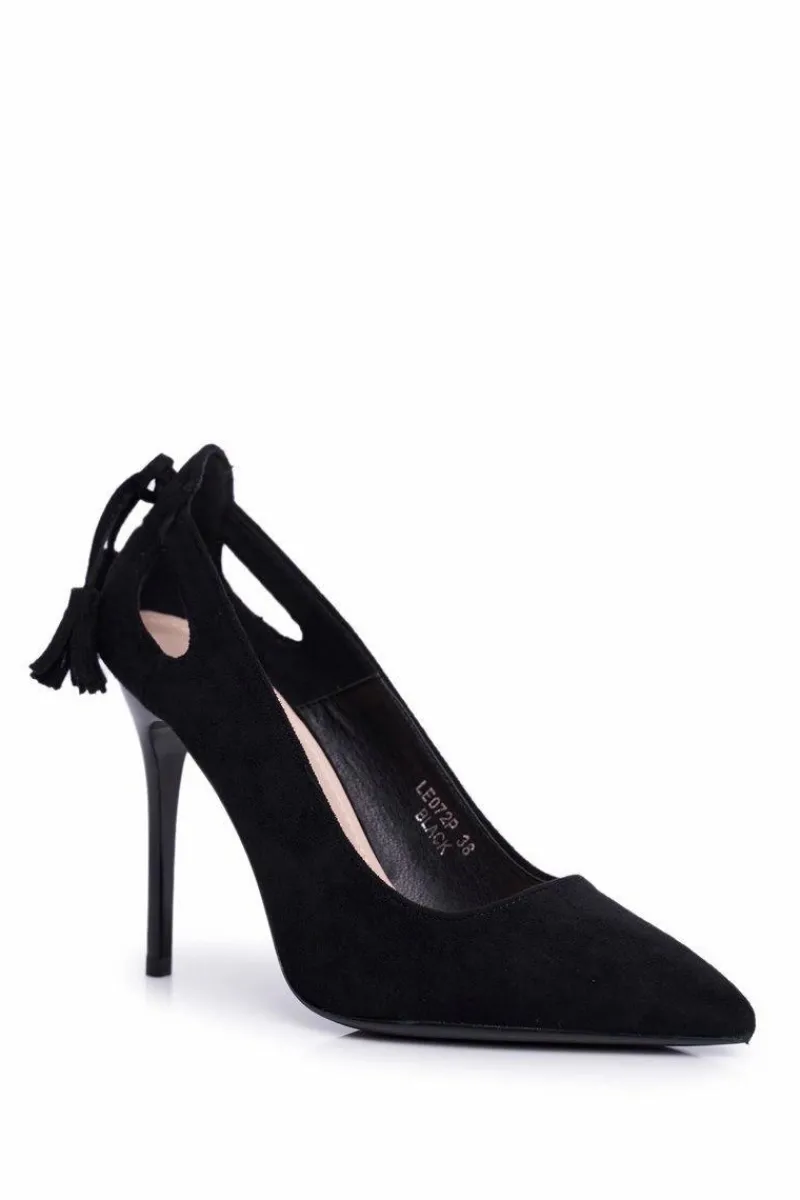 Sale Szpilki Damskie Zamszowe W Szpic Czarne Leven Damskie Szpilki Zamszowe