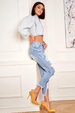 Szpilki Zamszowe></noscript>Boto Szpilki Damskie Zamszowe W Szpic Żółte Leven