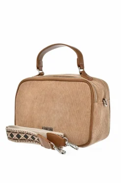 Sale Big Star Shoes Sztruksowa Torebka Big Star OO574084 Beżowa Beżowy