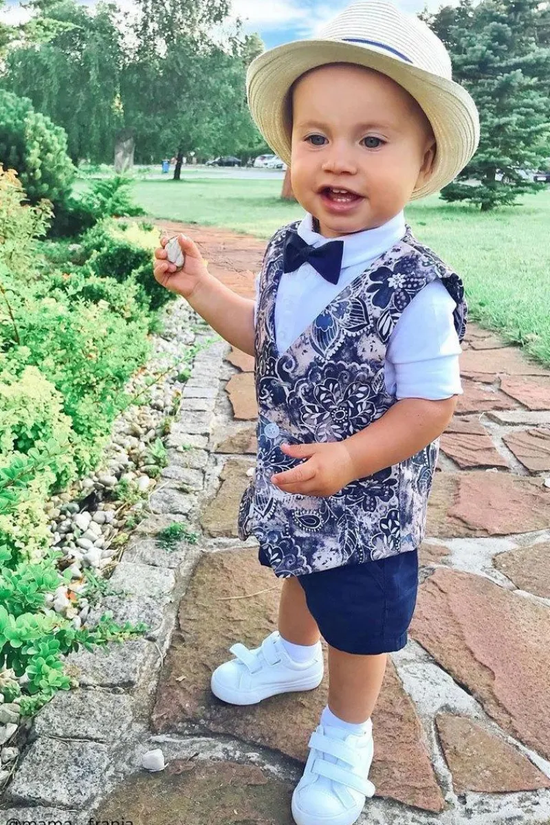 Tenisówki Dziecięce na Rzepy Białe Pergomo Dzieci Chłopięce|Dziewczęce