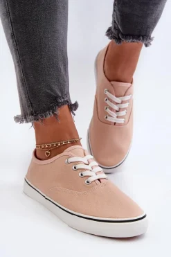 Trampki Damskie Niskie>Boto Tenisówki Trampki Damskie Klasyczne Różowe Olvali