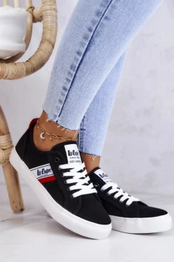 Trampki Damskie Niskie>Lee Cooper Tenisówki Trampki LCW-22-31-0832L Czarne
