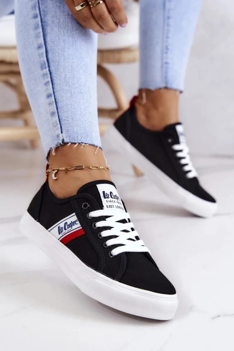 Trampki Damskie Niskie>Lee Cooper Tenisówki Trampki LCW-22-31-0832L Czarne