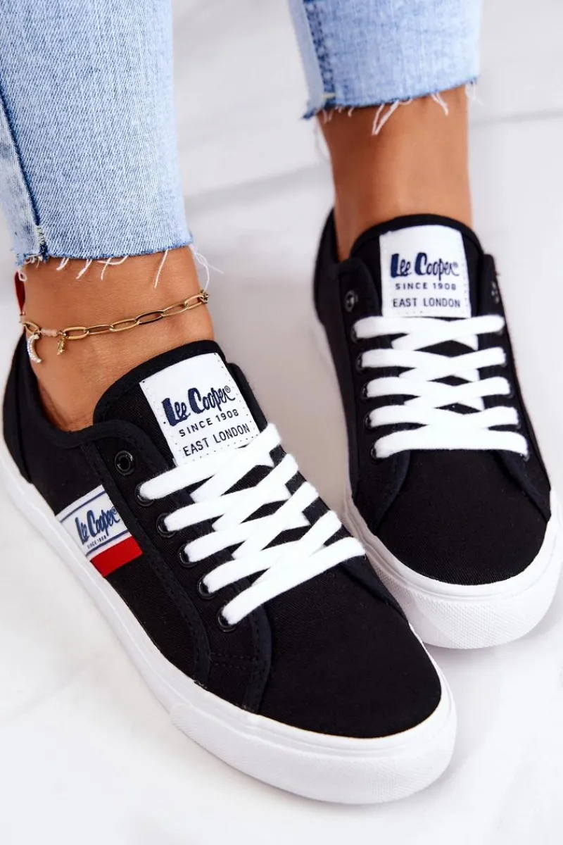Trampki Damskie Niskie>Lee Cooper Tenisówki Trampki LCW-22-31-0832L Czarne