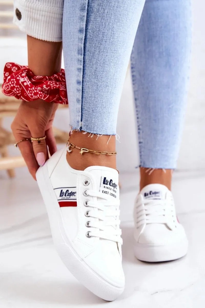 New Lee Cooper Tenisówki Trampki LCW-22-31-0830L Białe