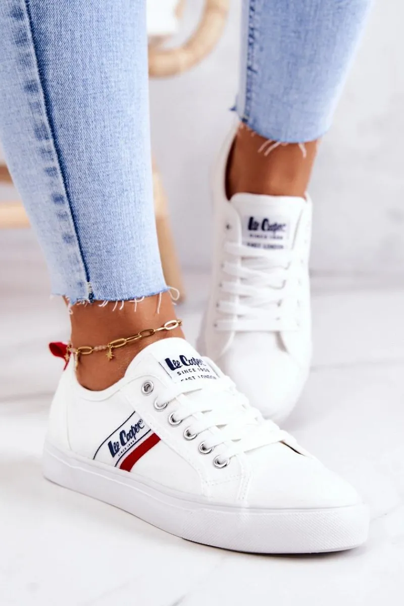 New Lee Cooper Tenisówki Trampki LCW-22-31-0830L Białe