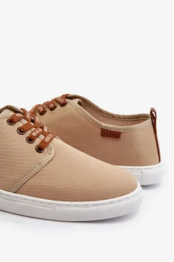 Tenisówki Trampki Męskie Big Star NN176001 Memory Foam System Beżowe Męskie Trampki Męskie Big Star|Trampki Niskie