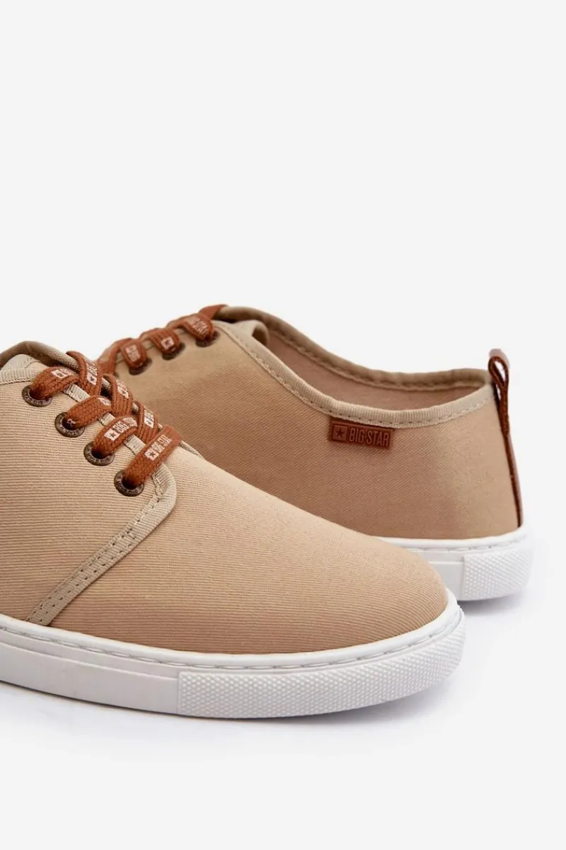 Tenisówki Trampki Męskie Big Star NN176001 Memory Foam System Beżowe Męskie Trampki Męskie Big Star|Trampki Niskie