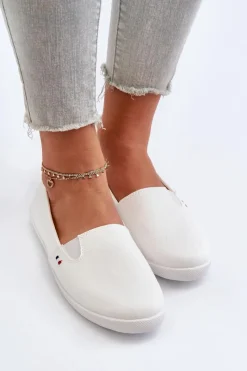 Online Tenisówki Trampki Slip-On Damskie Białe Adrancia Damskie Trampki Damskie Slip-On|Trampki Damskie Niskie