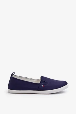 Discount Tenisówki Trampki Slip-On Damskie Granatowe Adrancia Damskie Trampki Damskie Slip-On|Trampki Damskie Niskie