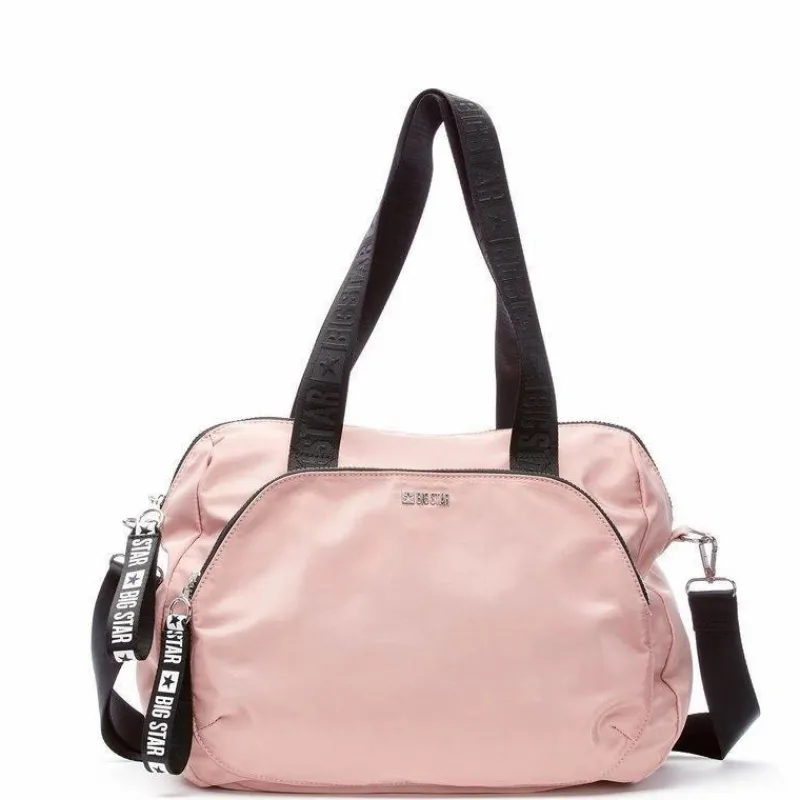 Discount Torba Damska Duża BIG STAR Różowa GG574140 Torby Sportowe