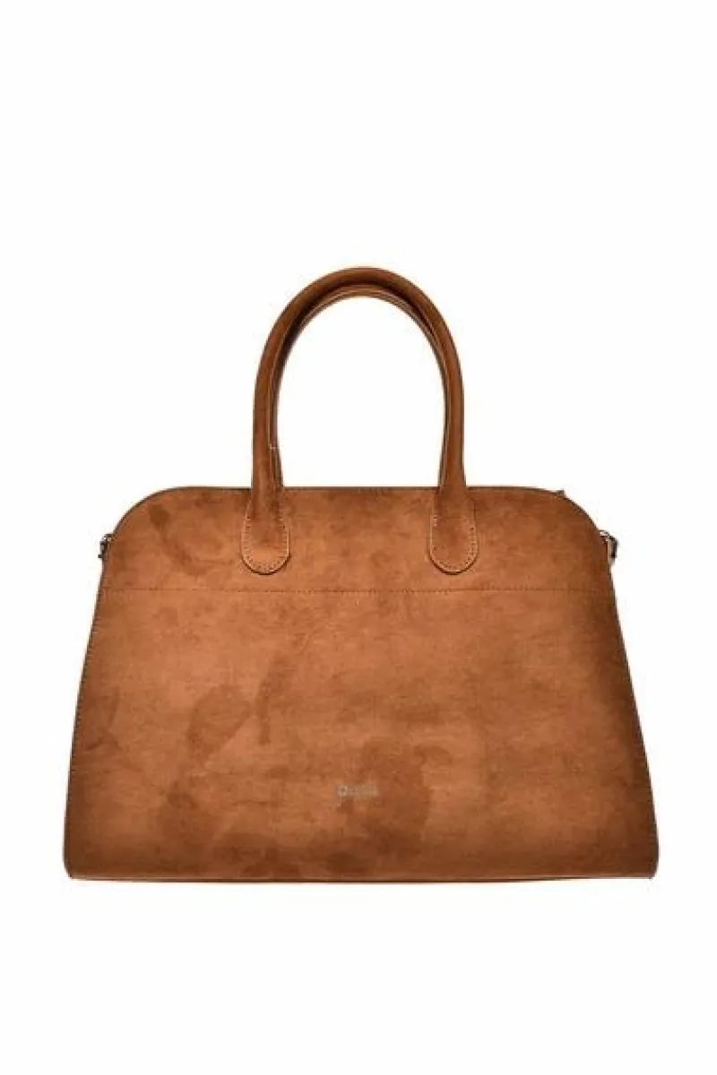 Sale Big Star Shoes Torba Shopper Damska Z Eko Zamszu Big Star SS574008 Brązowa