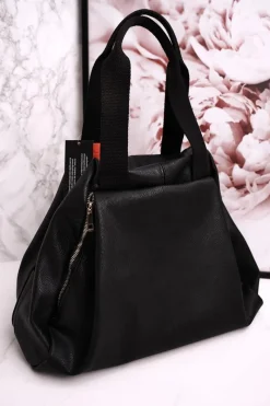 Torebki Klasyczne>Boto Torba Shopper Na Ramię LAURA BIAGGI Skórzano-zamszowa Czarna