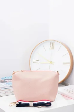 Discount Boto Torebka Damska A4 na Ramię Pudrowy Róż