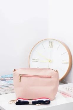 Discount Boto Torebka Damska A4 na Ramię Pudrowy Róż