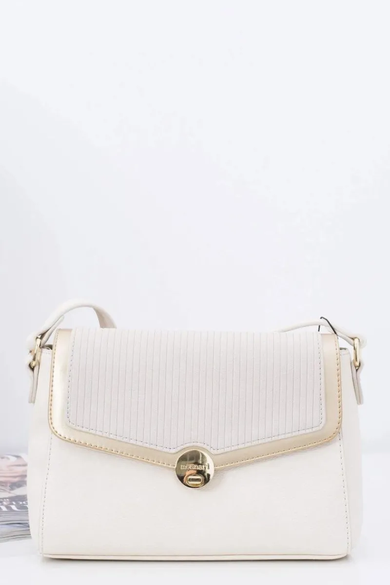 Torebki Monnari|Listonoszki>Monnari Torebka Damska Beżowa Torba Listonoszka