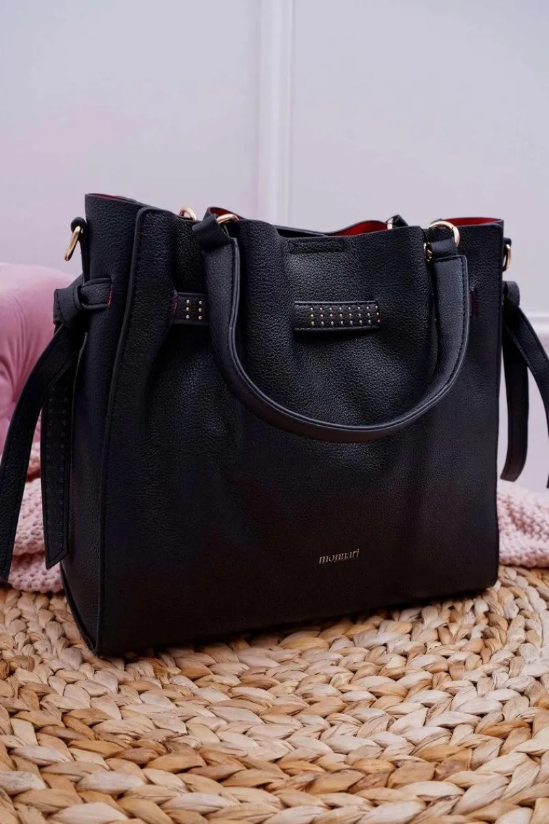 Torebki Monnari|Torebki Klasyczne>Monnari Torebka Damska Klasyczna Czarna BAG8960-020