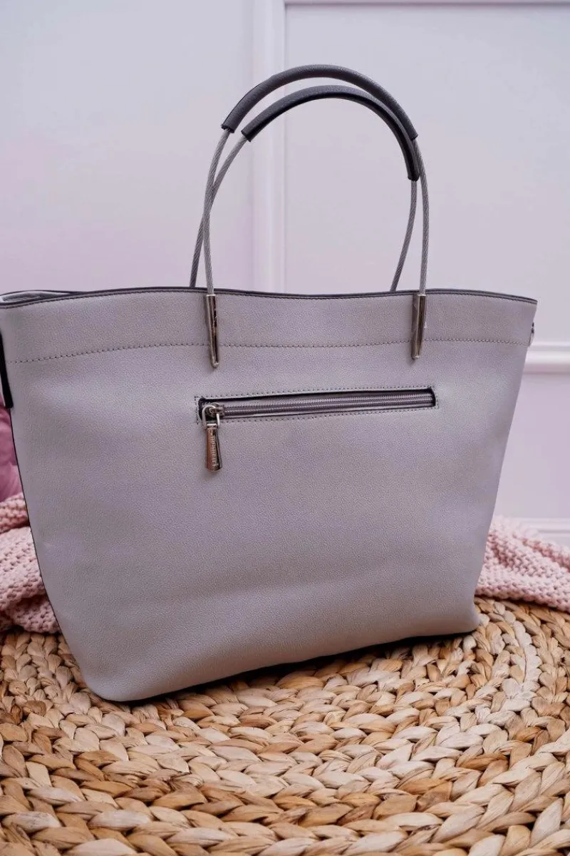 Discount Torebka Damska Klasyczna Szara BAGA730-019 Torebki Monnari|Torebki Klasyczne