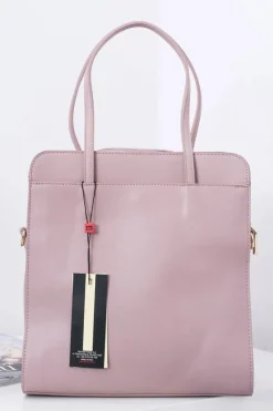 New Torebka Damska Klasyczna Torba A4 Brudny Róż Torebki Monnari|Torebki Klasyczne