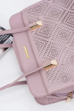 New Torebka Damska Klasyczna Torba A4 Brudny Róż Torebki Monnari|Torebki Klasyczne