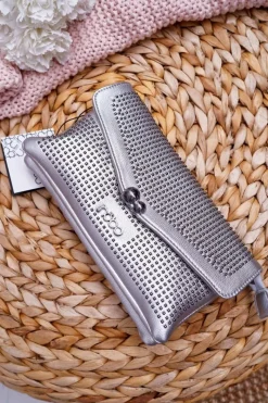 Torebki Nobo|Kopertówki>Nobo Torebka Damska Kopertówka Srebrna G1510-C022