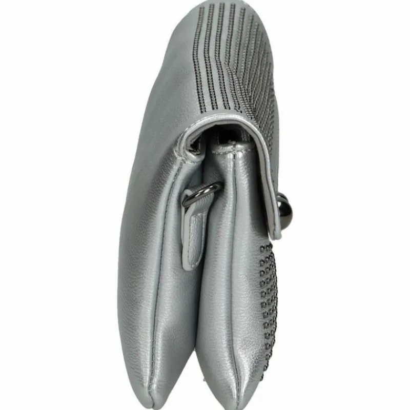 Torebki Nobo|Kopertówki>Nobo Torebka Damska Kopertówka Srebrna G1510-C022