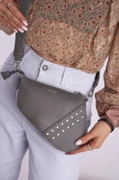 Torebki Monnari|Kopertówki>Monnari Torebka Damska Kopertówka Szara BAG9090-019